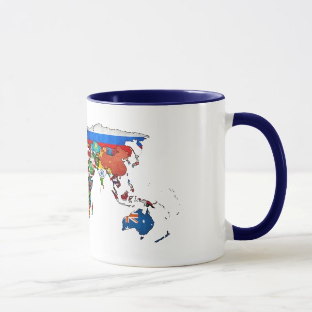 O mundo de HD embandeira a caneca (Direita)