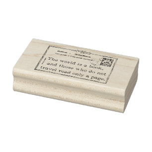 O mundo é um Carimbo de Arte da Borracha