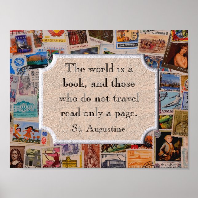 O mundo é um livro - impressão de arte (Frente)