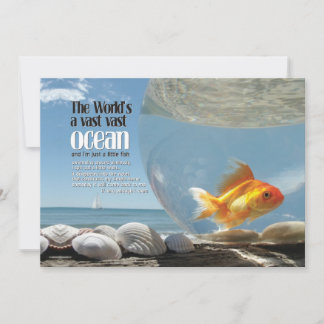 o mundo é um vasto oceano | mini-impressão