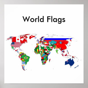 O mundo embandeira o poster