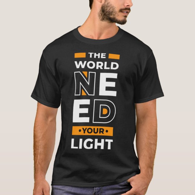 O mundo precisa da sua luz Pullover Hoodie (Frente)