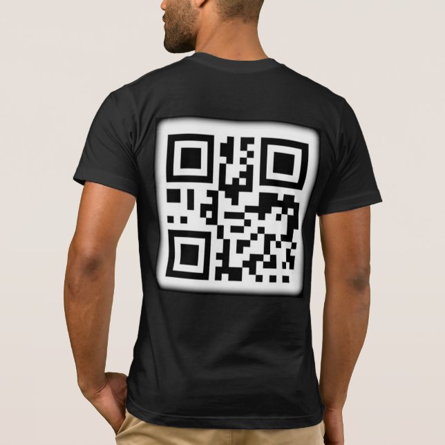 O Na moda QR Code T-Shirt (Verso)