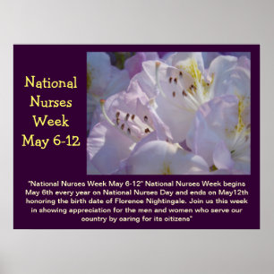 O nacional nutre semana o costume floral do poster