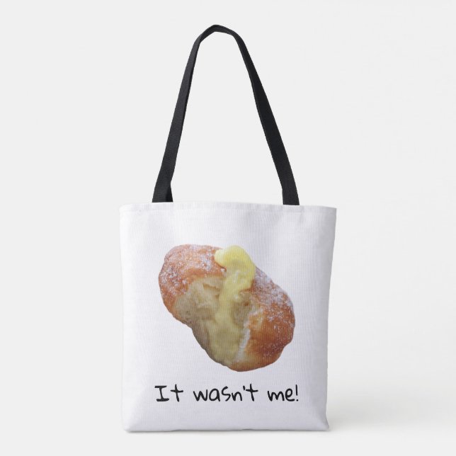 O "Não fui eu!" Bolsa Tote (Verso)