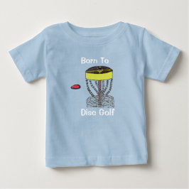 O nascer ao t-shirt do bebê do golfe do disco