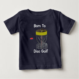 O nascer ao t-shirt do bebê do golfe do disco