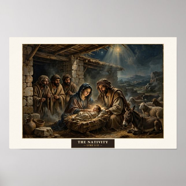 O Nascimento — Poster ao Estilo Da Vinci (Frente)