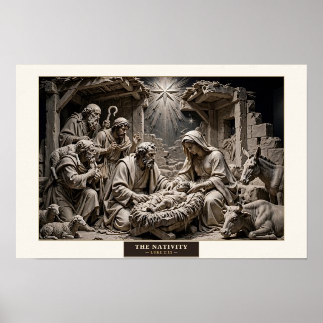 O Nascimento — Poster de Mármore Renascença (Frente)