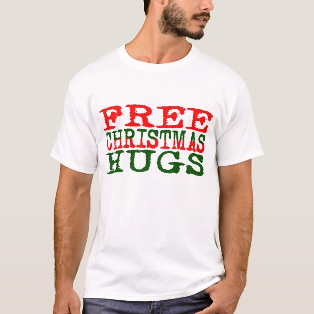 O Natal abraça o t-shirt (Frente)