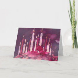 O Natal Candles cartões de Natal