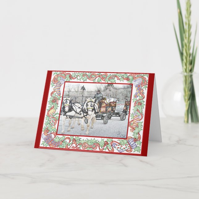 O Natal de Vermont monta o cartão (Frente)