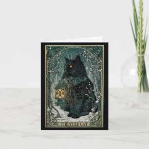 O Natal do Cartão de Tarot do Gato Yule 