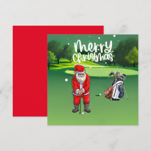 O Natal do Golfe com o Papai Noel dando verde