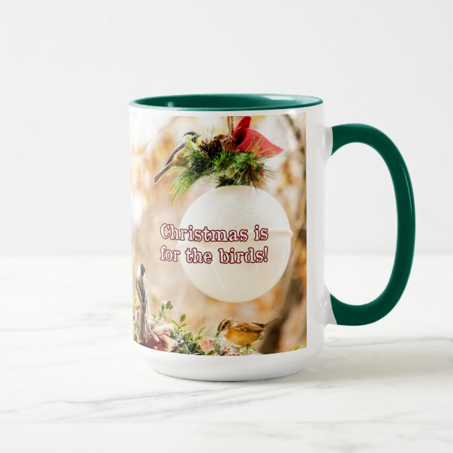 O Natal é para a caneca de café Birds com Pé Grand (Direita)