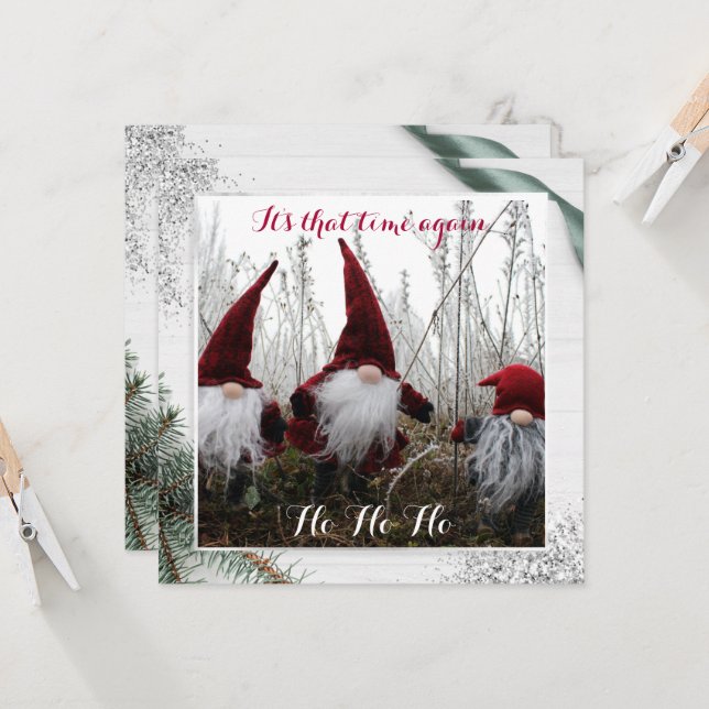 O Natal Elves Ho Ho Ho Ho Glitter (Frente/Verso In Situ)