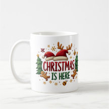 O Natal Está Aqui, Feliz Caneca De Natal
