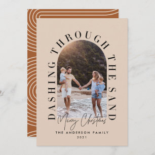 O natal geo moderno a passar pela areia