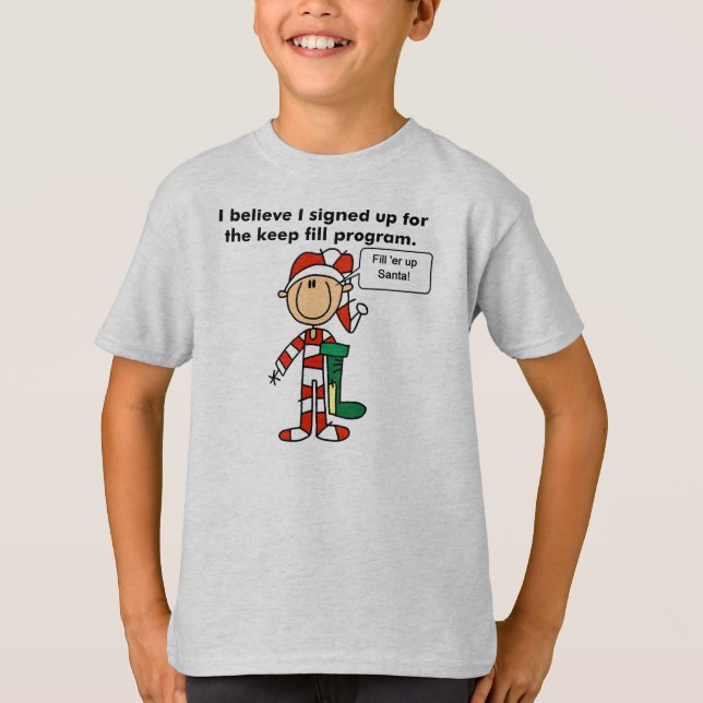 O Natal mantem o t-shirt do programa da (Frente)