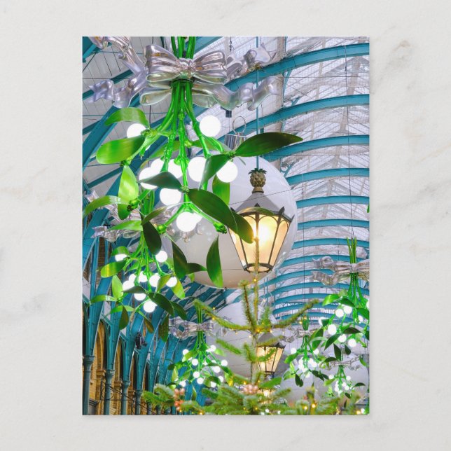 O Natal no Jardim do Covent, em Londres - Cartão p (Frente)