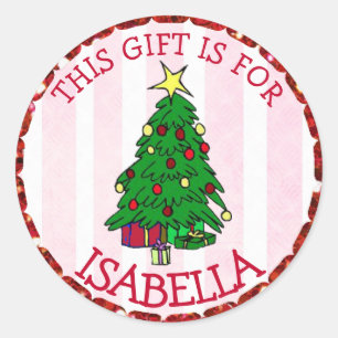 O Natal personalizado etiqueta a árvore bonito &