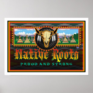 O nativo enraíza o poster