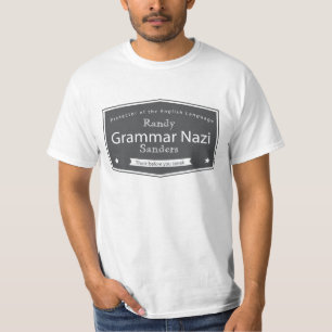 O Nazi da gramática adiciona suas camisetas