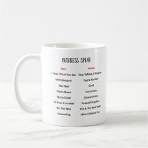 O negócio fala a caneca do tradutor