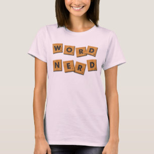 O nerd da palavra telha o t-shirt