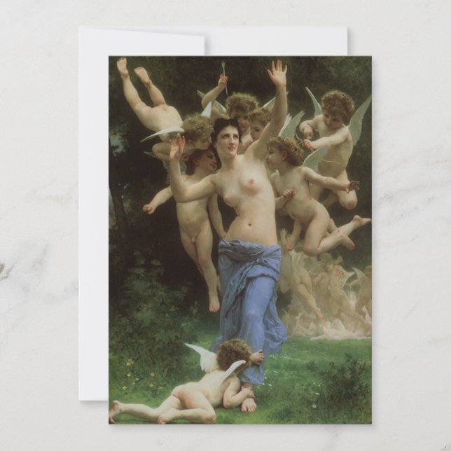 O ninho dos Wasp de William Adolphe Bouguereau (Frente)
