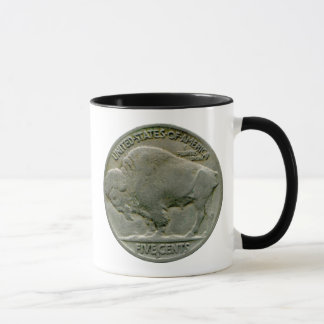 O níquel do "búfalo" de 1936 E.U. ata a caneca