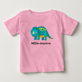 O nome do seu filho, Dinossauro Design Camiseta