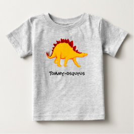 O nome do seu filho, Dinossauro Design Camiseta