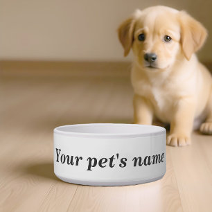 O Nome do Seu Pet no Comedouro