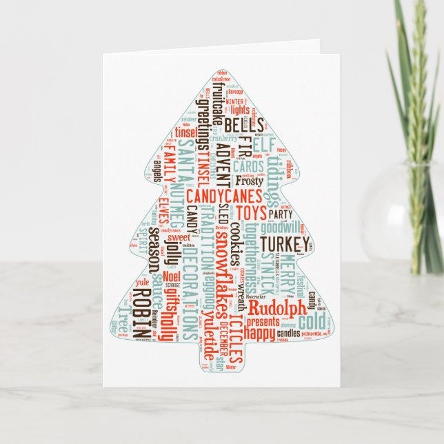 O Nordic inspirou o cartão moderno da árvore de (Frente)