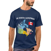 O Norte Lembra-se da Camisa T Pro-Canadá