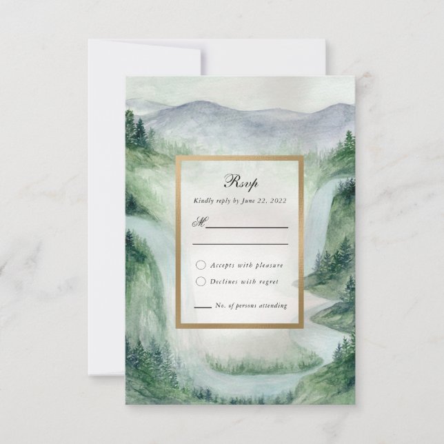O Nosso Casamento RSVP (Frente)