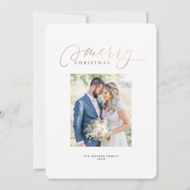 O nosso primeiro Cartão com fotos de Natal, Sr. e  (Frente)