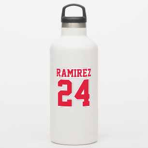 O número de Jersey personalizado e o adesivo de no