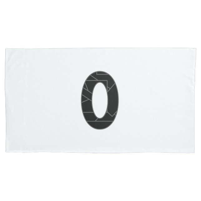 O número zero (0) a preto (Frente)