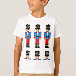 O Nutcracker azul caçoa o t-shirt longo da Capa d