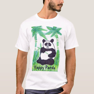 O.O. O t-shirt dos homens felizes da panda