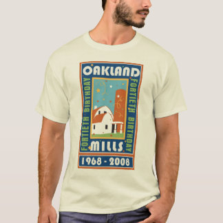O Oakland dos homens mmói o t-shirt do aniversário
