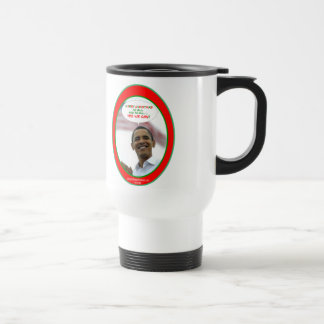 o Obama sim nós podemos caneca de viagem do Natal