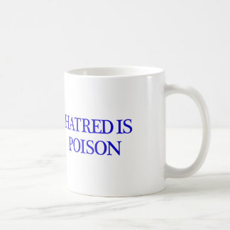 O ódio é caneca do branco do veneno