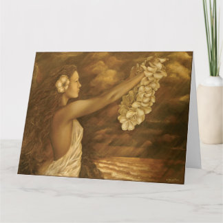 "O oferecimento" pelo artista L. Higgins. Cartão