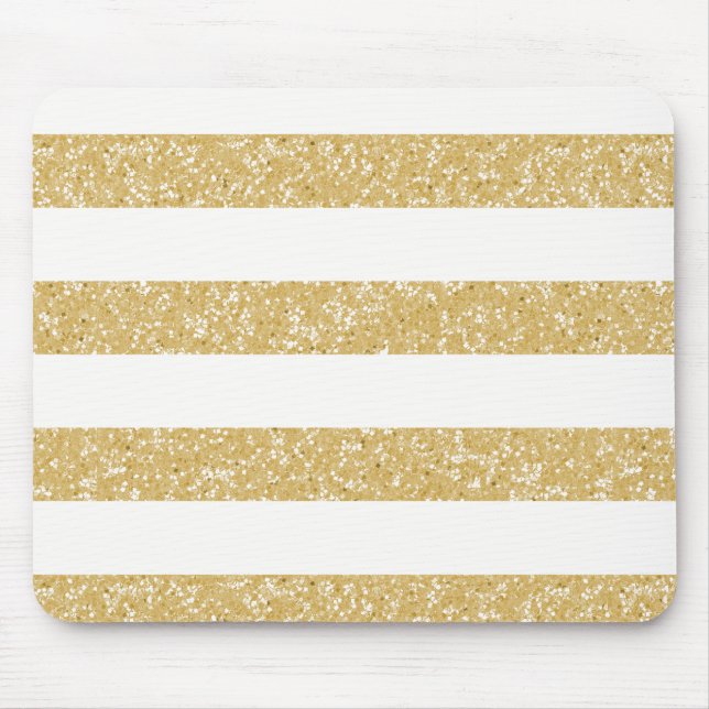 O olhar do brilho da faísca listra Mousepad (Frente)