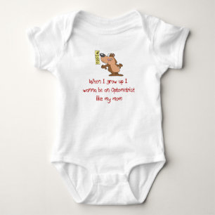 O optometrista gosta de meu t-shirt do bebê da