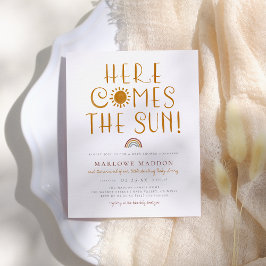 O Orçamento Aqui Vem O Sol | Chá de fraldas Boho