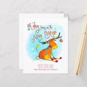 O ORÇAMENTO É Engraçado, Deer Traga O Ano Novo